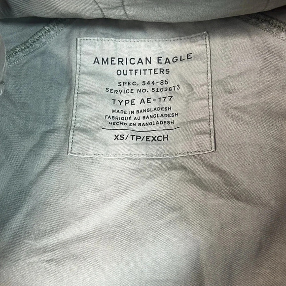 American Eagle Green Bomber Jacket Combat - XS - EUC - Picture 6 of 13